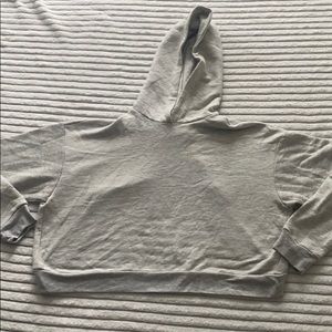 grey athletic hoodie